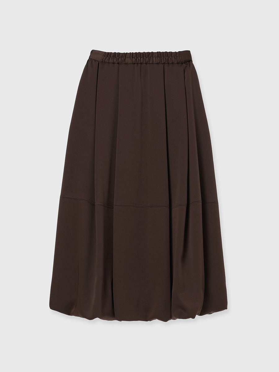 アセライクサテンバルーンスカート