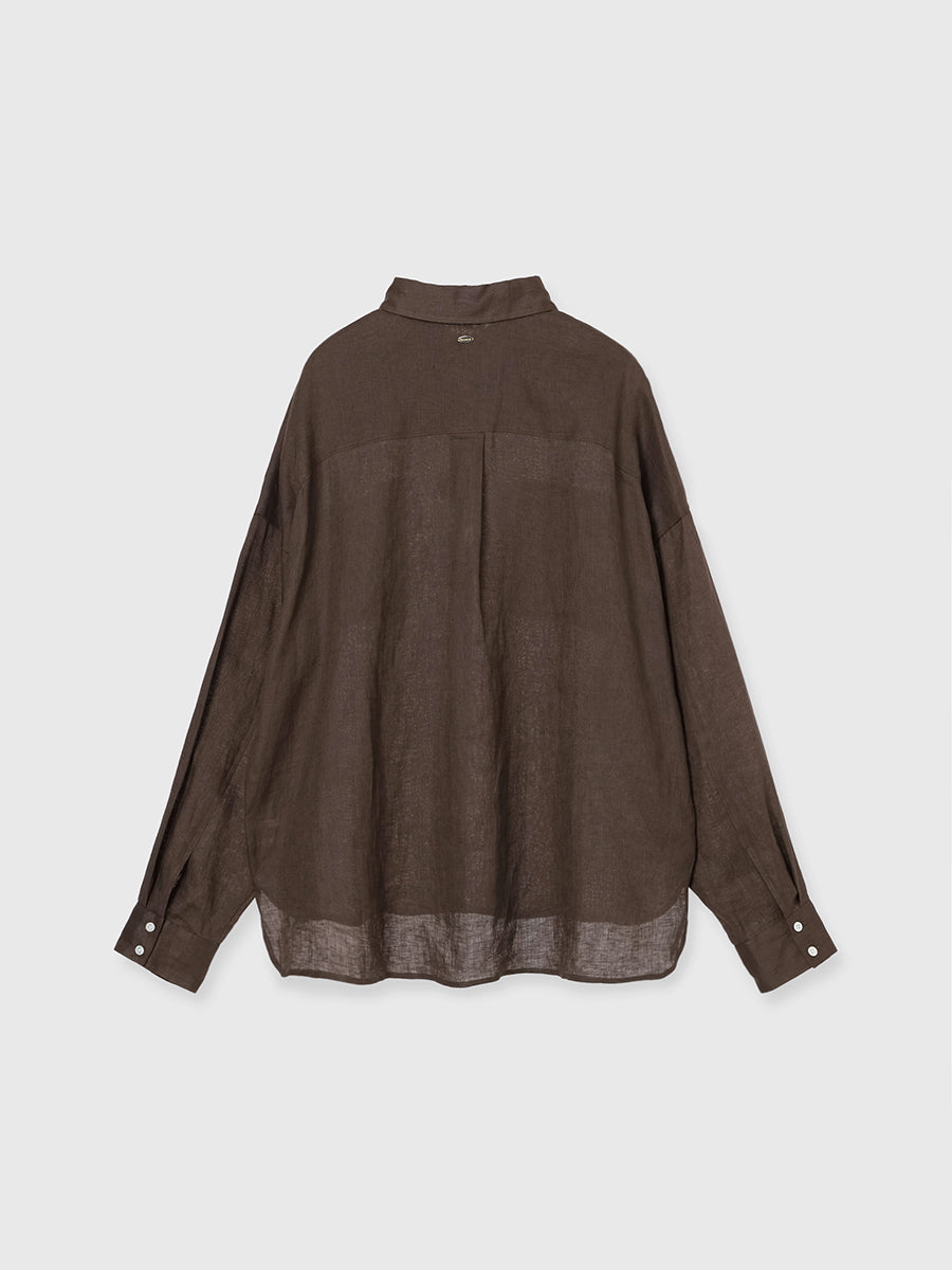 シンプルリネンシャツ