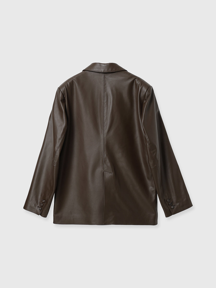 レザーテーラードジャケット