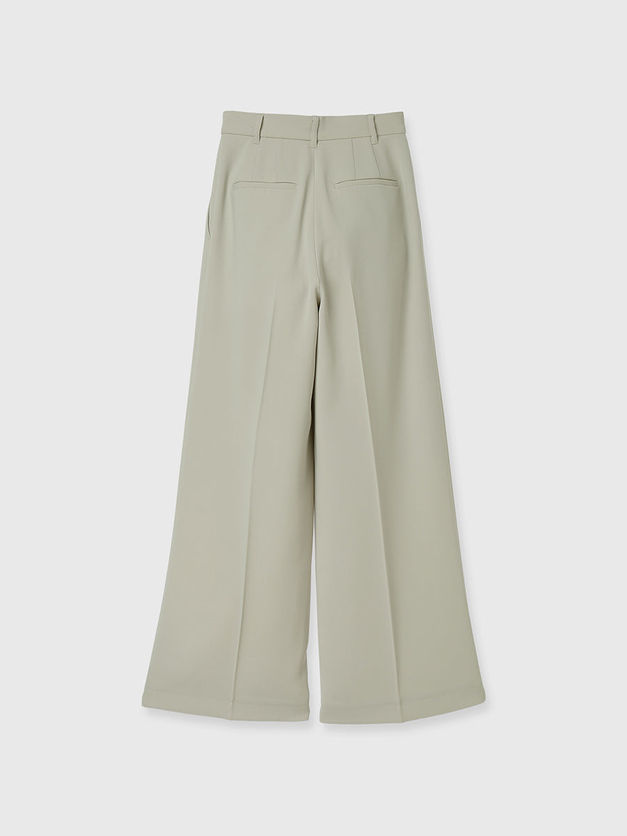 ダブルサテンストレートパンツ