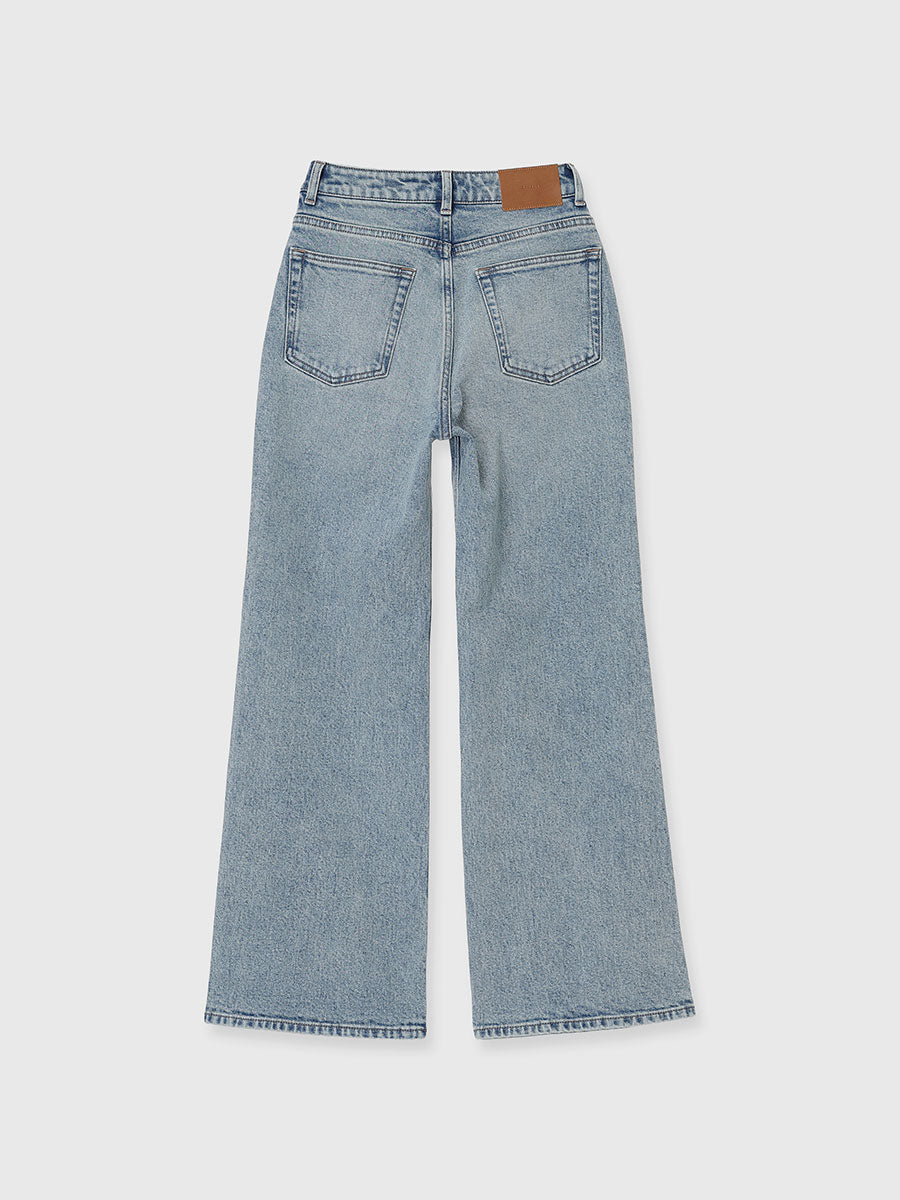 Wide leg denim