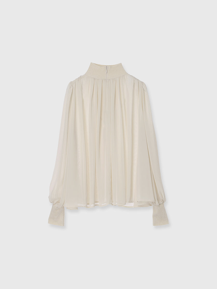 ジョーゼットフレアブラウス