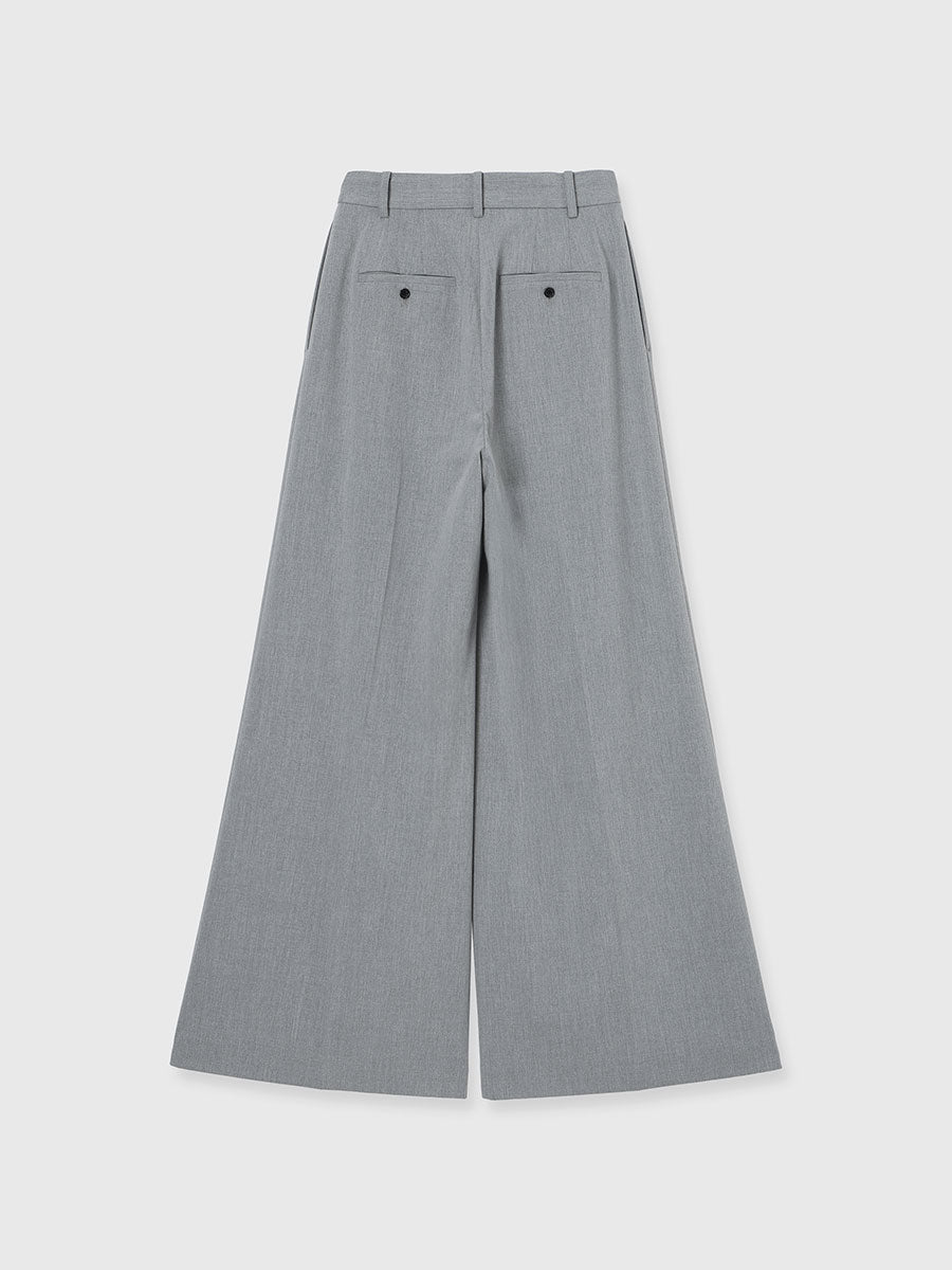 アシメデザインワイドパンツ