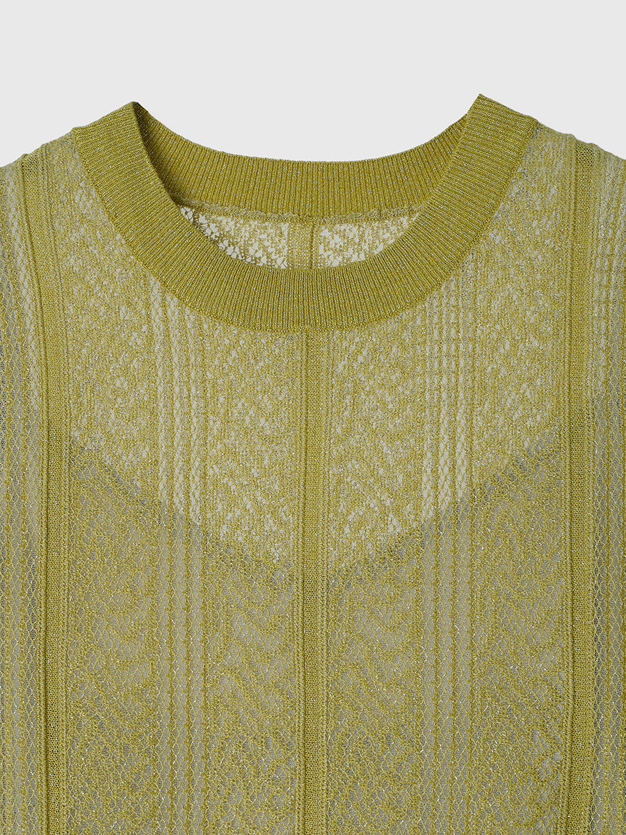 レーシーニットワンピース