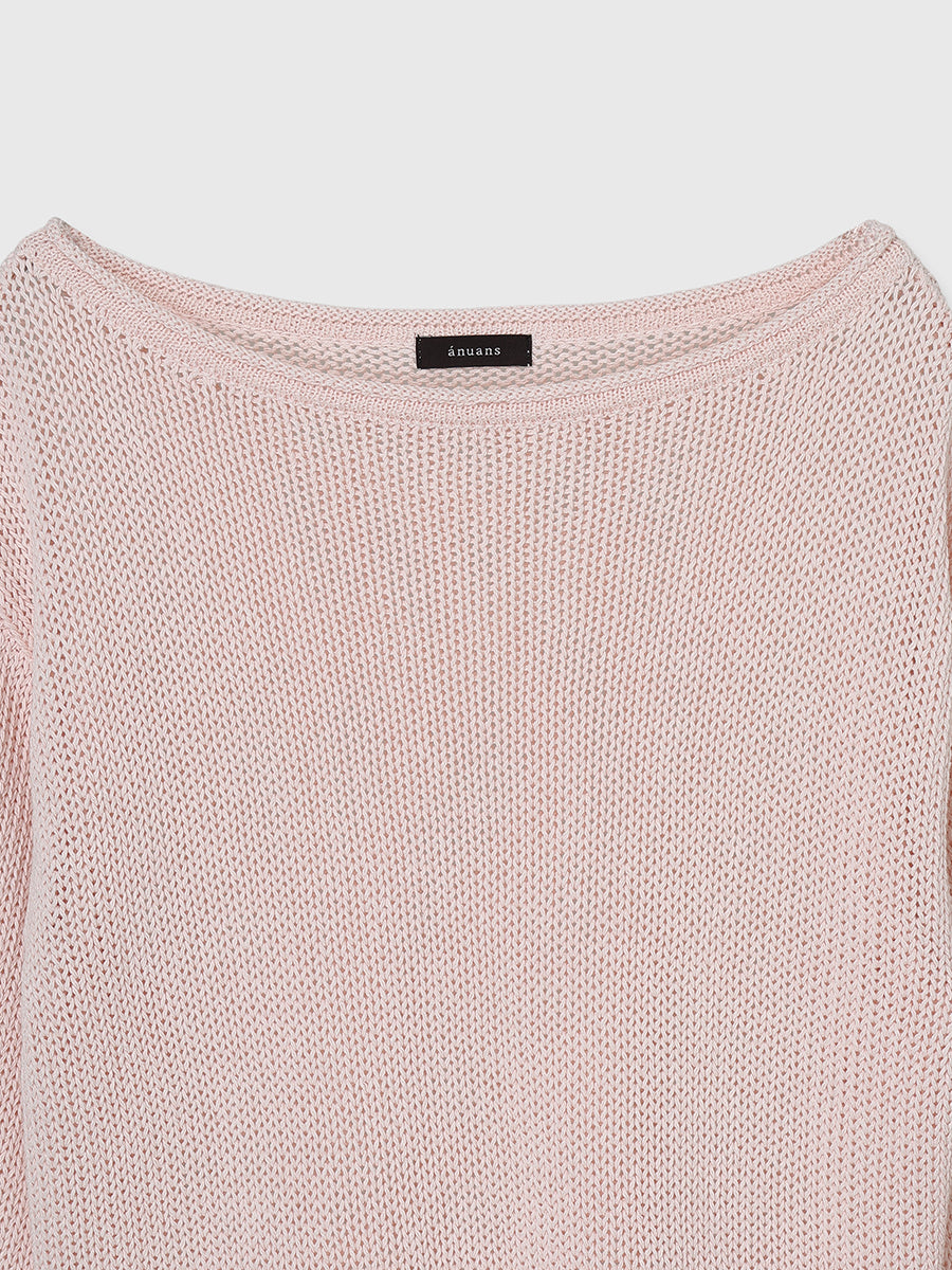 ペーパーヤーンニットプルオーバー