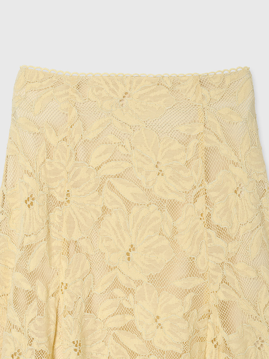 オーナメントレースセミフレアスカート