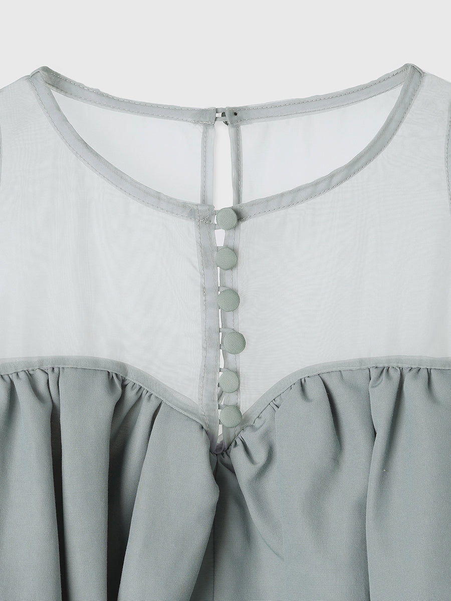 スプレッドフレアブラウス