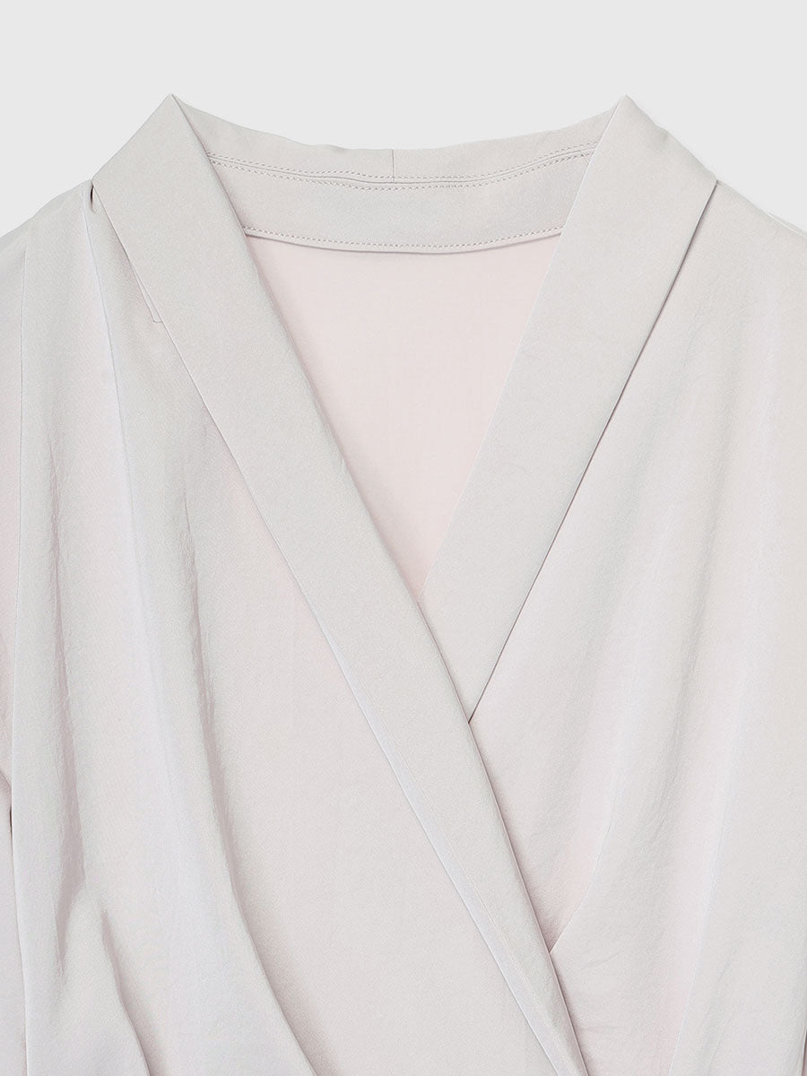 Shawl Collar Narrow Dress