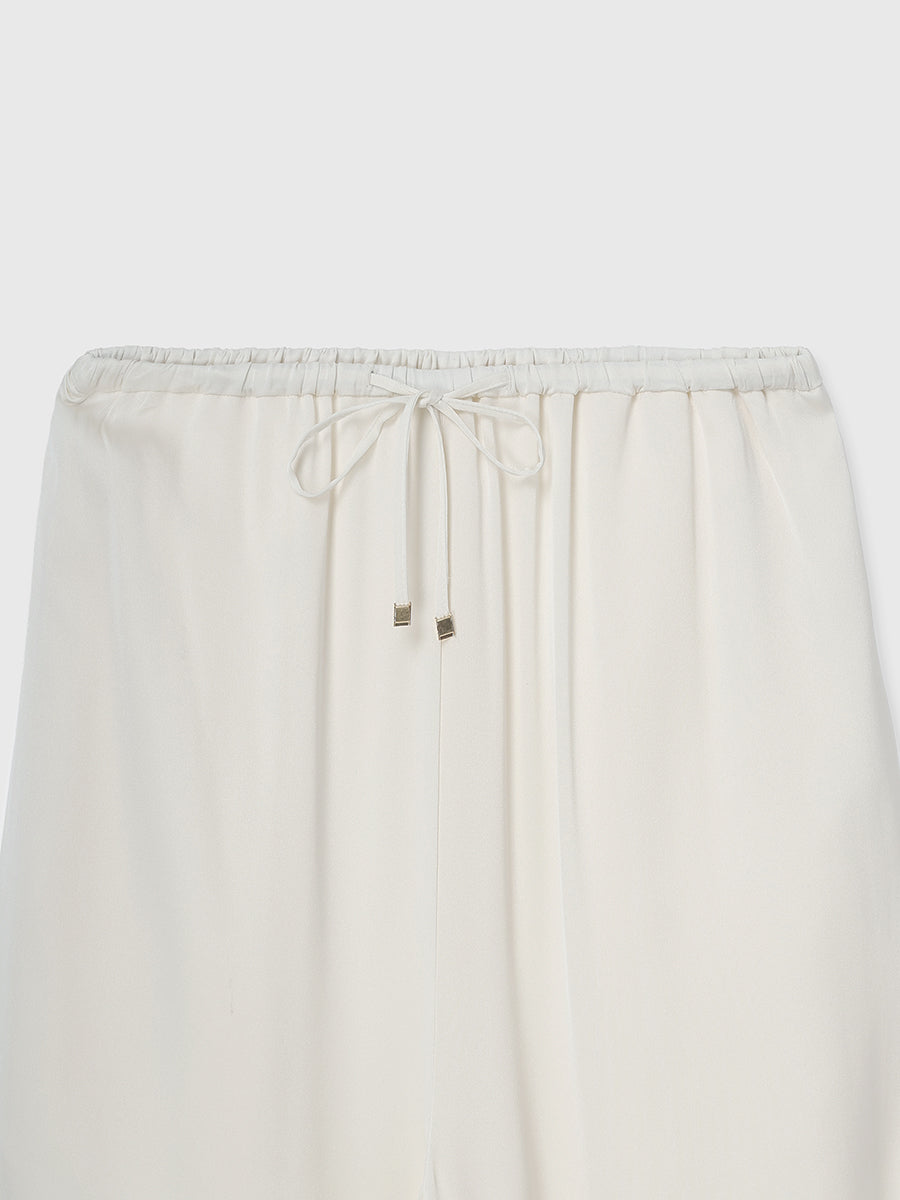 シルクリラックスワイドパンツ