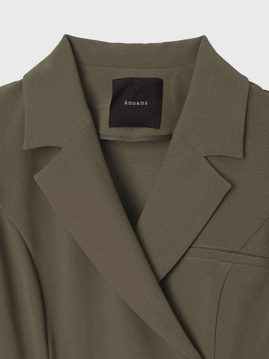 テーラードジレワンピース