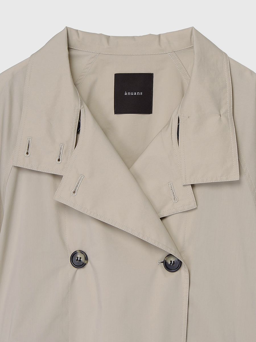 ライトトレンチミドルブルゾン