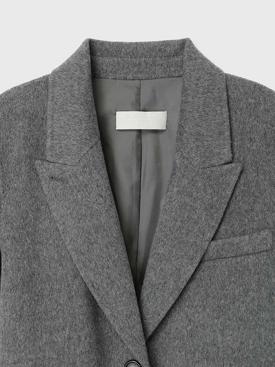 【BLOSSOM×ánuans】WOOL-CASHMERE HANDMADE LONGCOAT