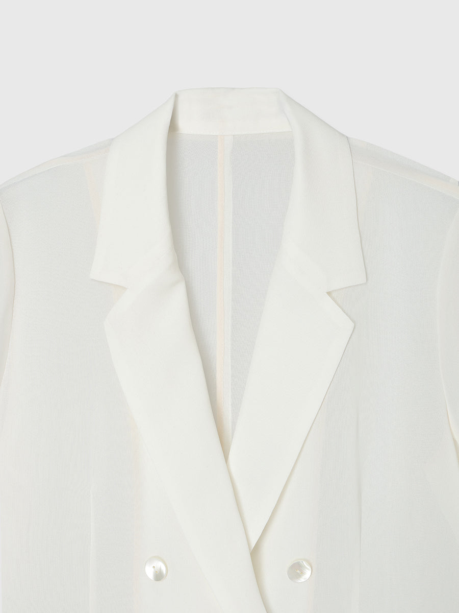シアーテーラードジャケット