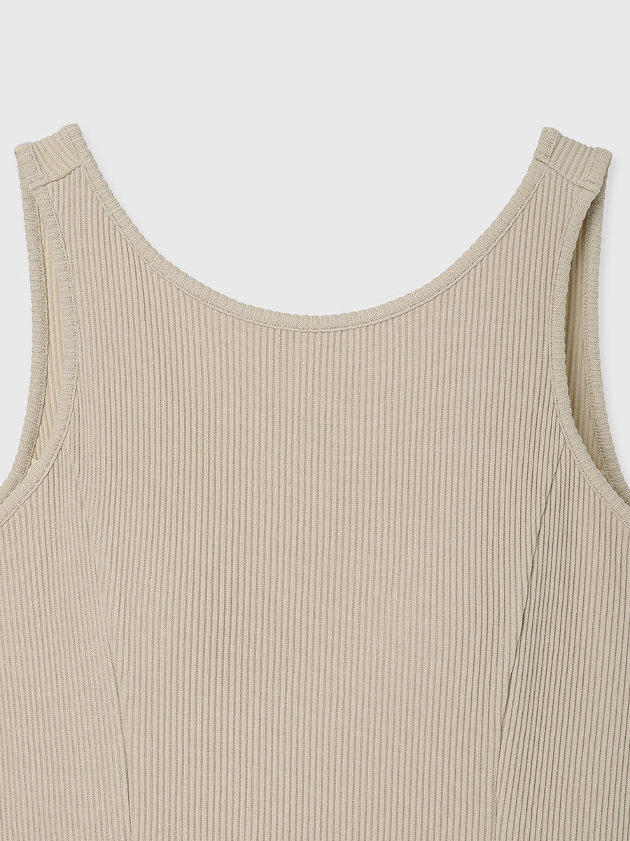 カップインマーメイドリブカットワンピース