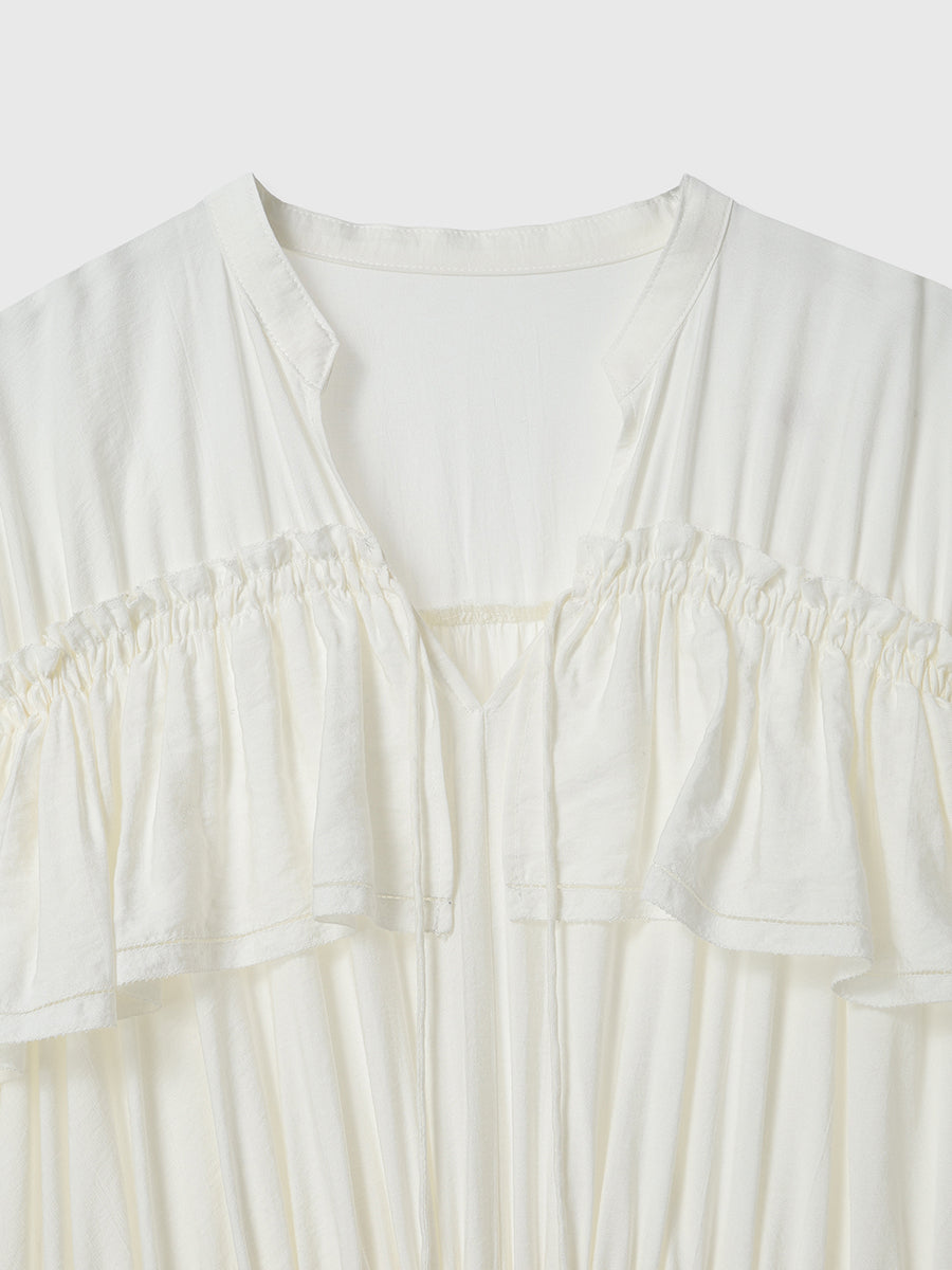 リンクルラッフルワンピース