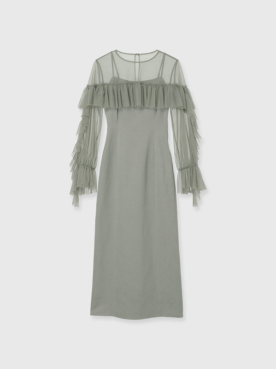 【occasion】ボレロセットジャガードドレス