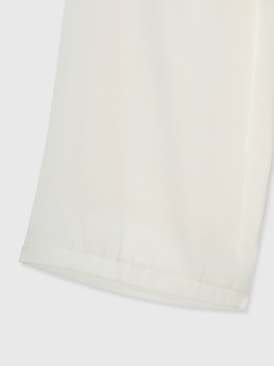 シルクリラックスワイドパンツ