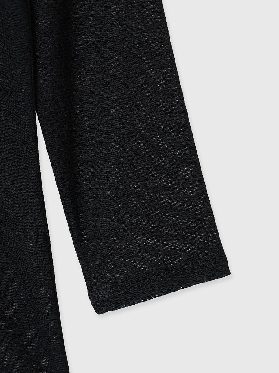 バックオープンシアーカットトップス