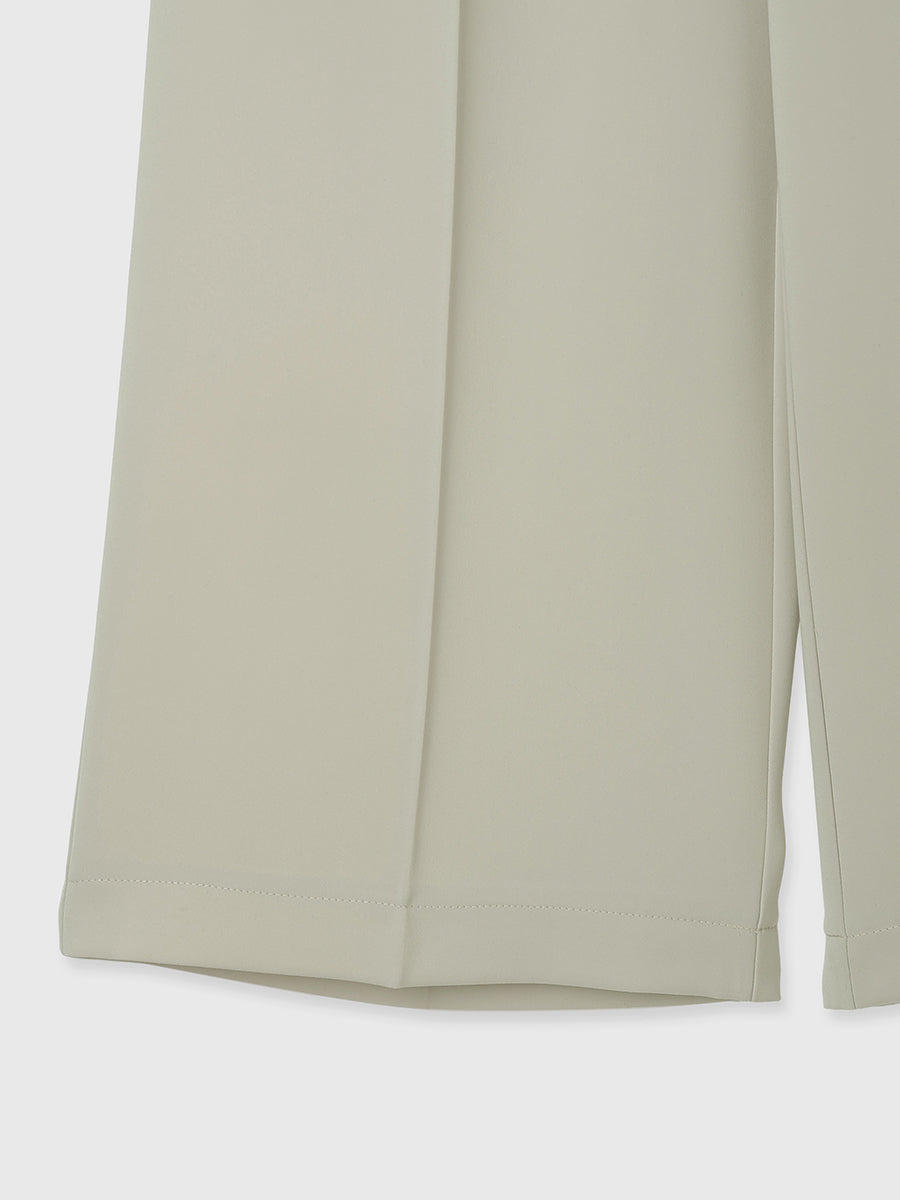 ダブルサテンストレートパンツ