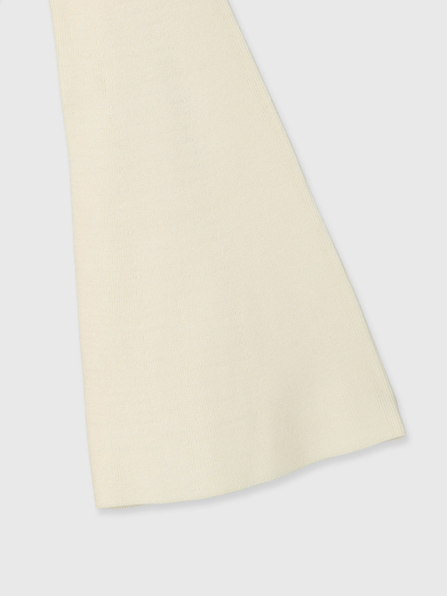 モヘアプリーツニットワンピース