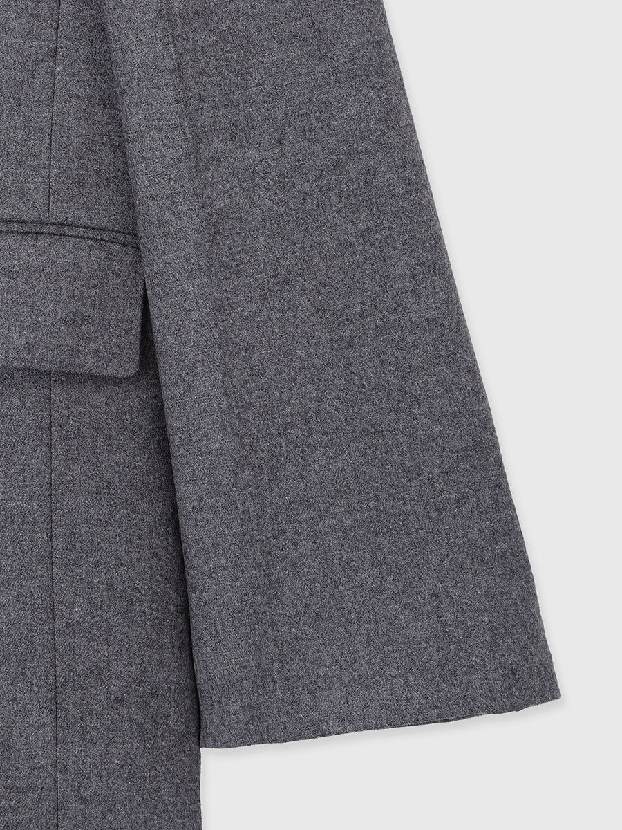 ウールシングルオーバージャケット