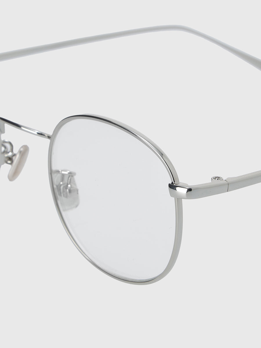 メタルフレームクリアサングラス