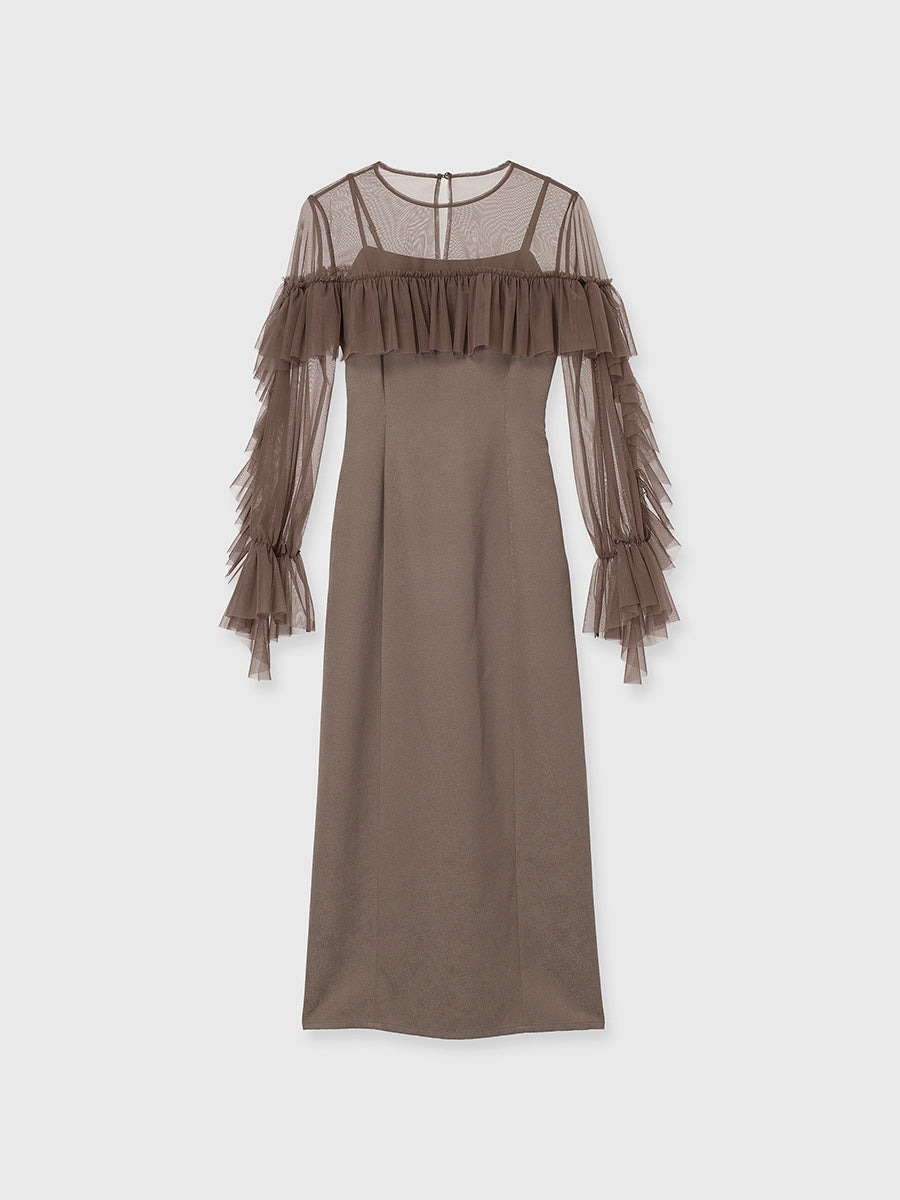【occasion】ボレロセットジャガードドレス