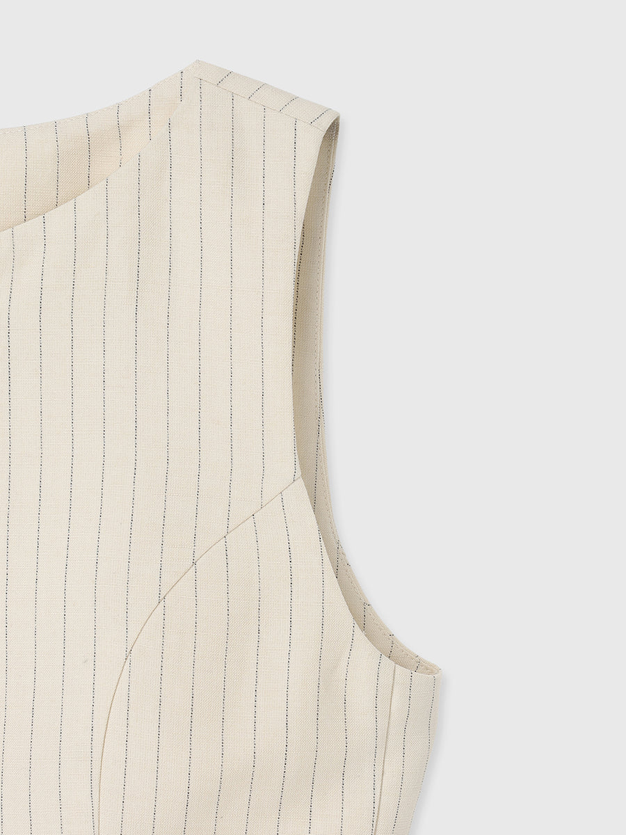 テクスチャーコンパクトジレ