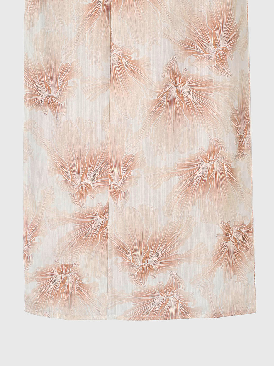 mist bloom yukata set - PINK BEIGE
