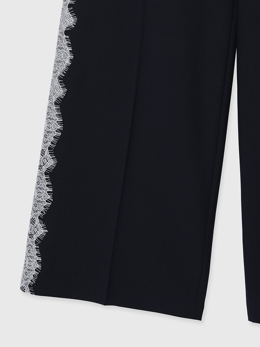 レーストリムタックパンツ