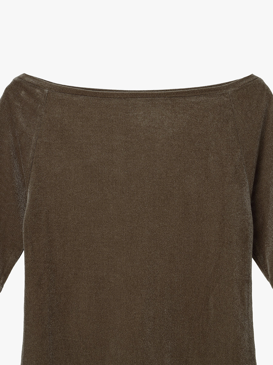 シアーベロアタイトップス