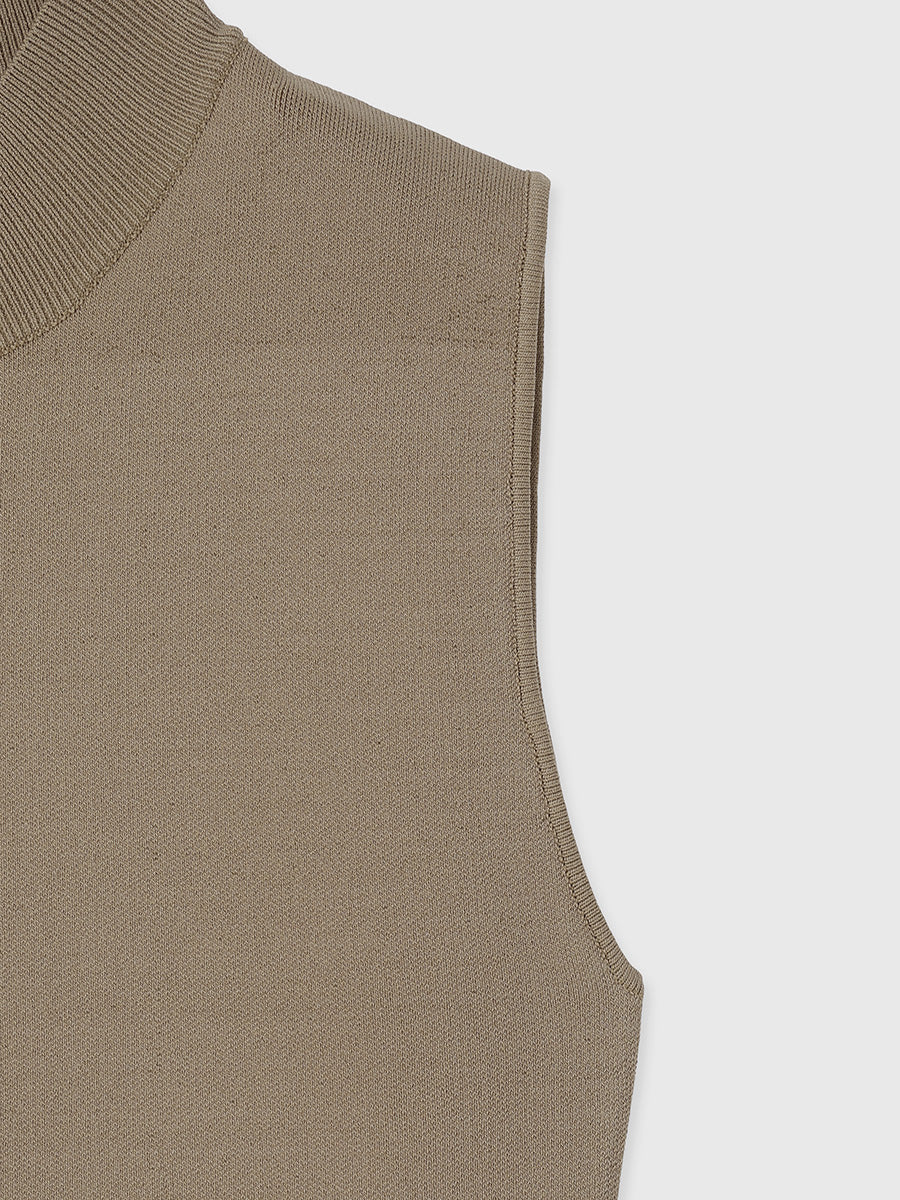 コンビプリーツニットドッキングワンピース