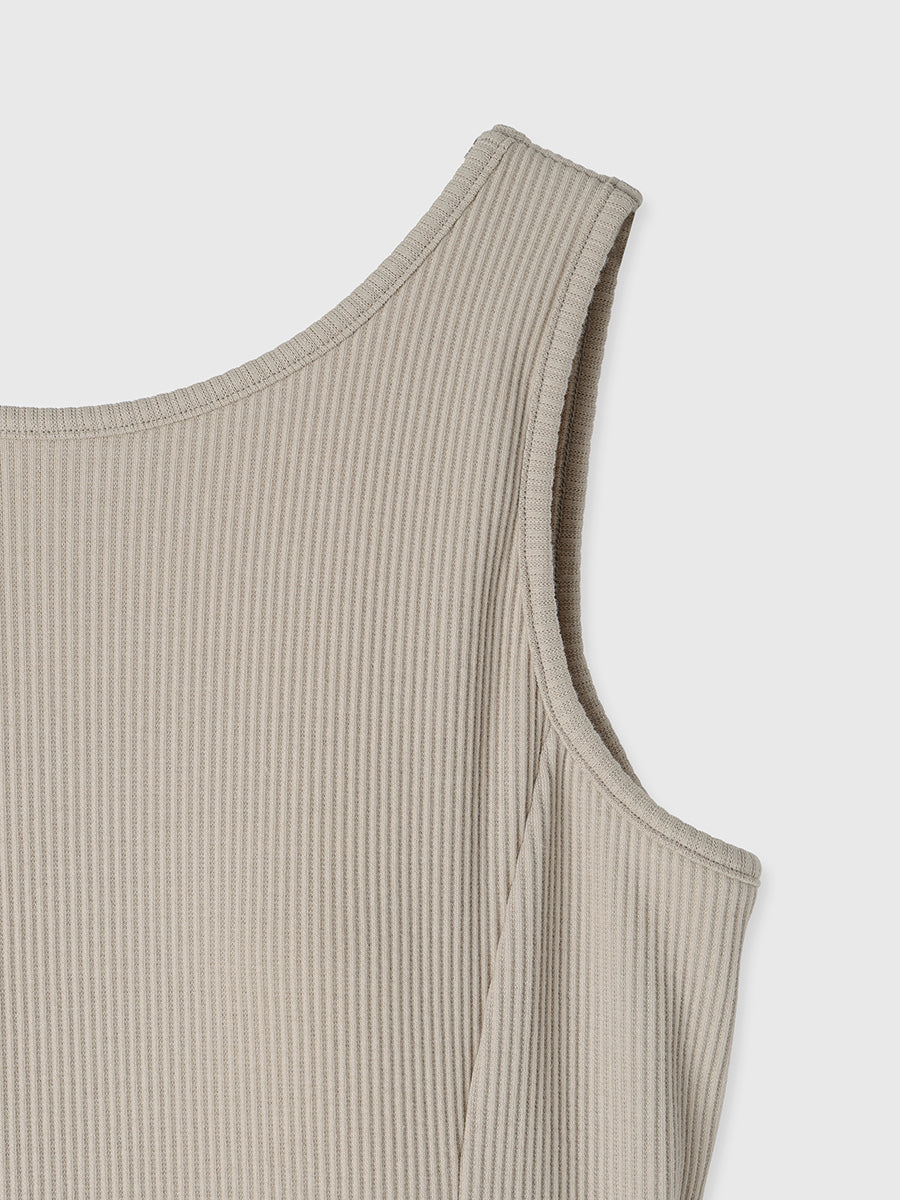 【OUR WACOAL×anuans】컵 인 머메이드 리브 컷 원피스