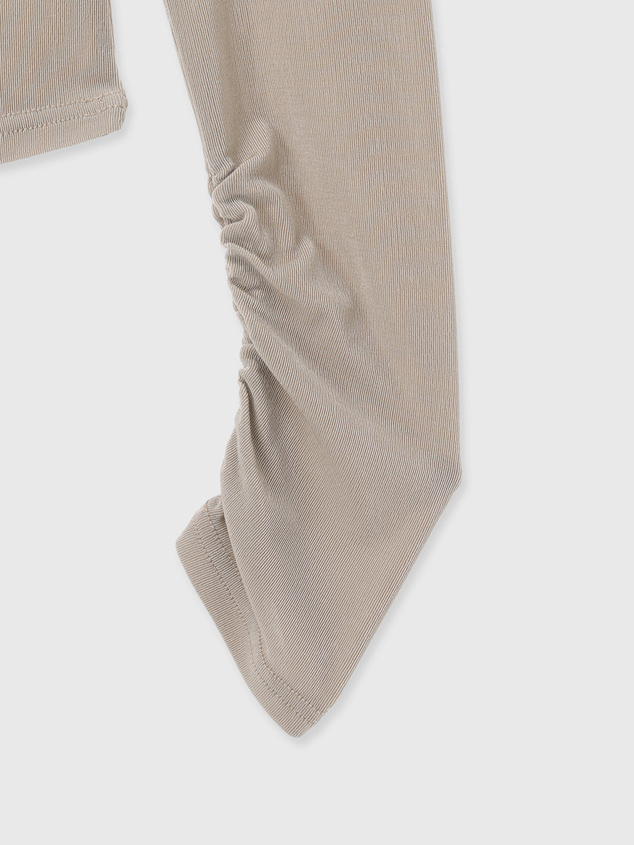 アセテートギャザードレープカットトップス