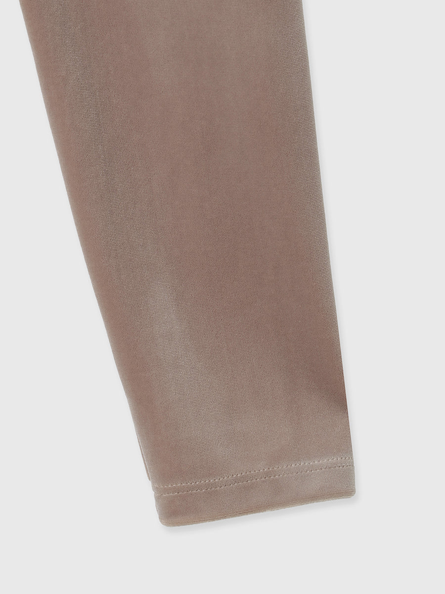 ベロアクロップドカットトップス