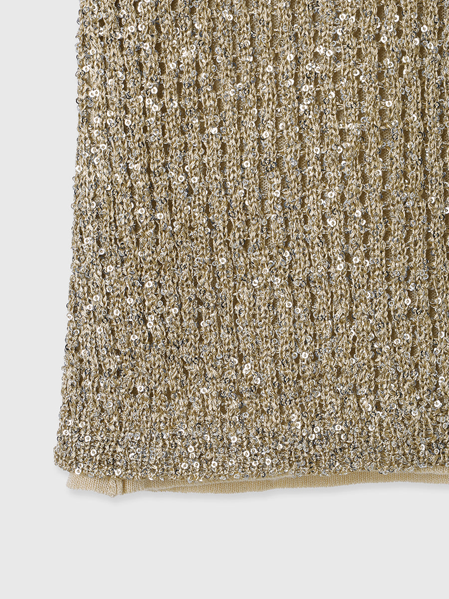 スパンコールアメスリニットタンク