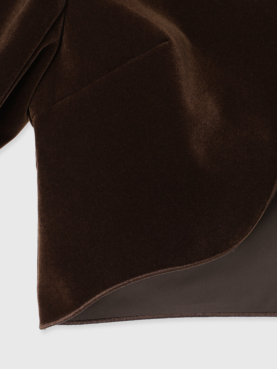 ニュアンスウェーブベルベットジャケット