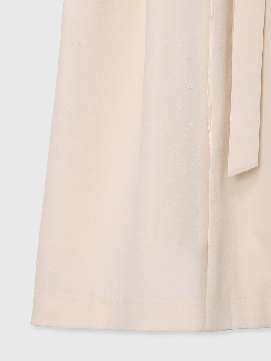 ウールステンカラーロングコート