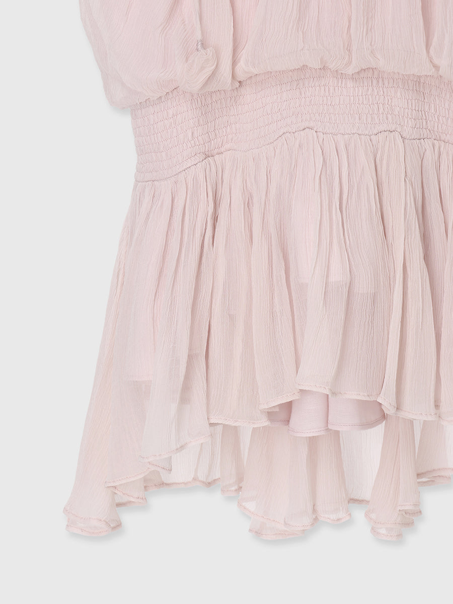 Indiaシアーコントラストブラウス