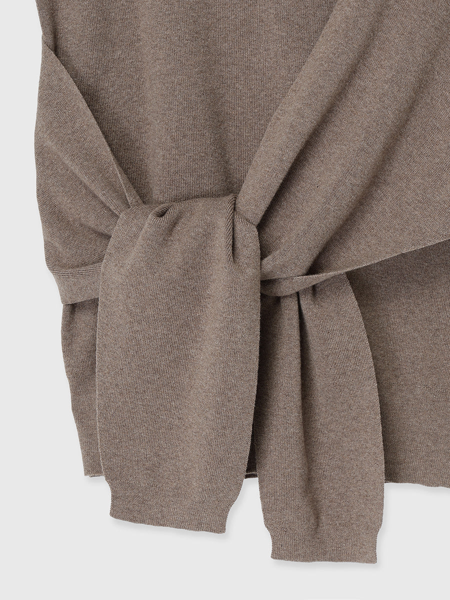 アシメニュアンスニットトップス