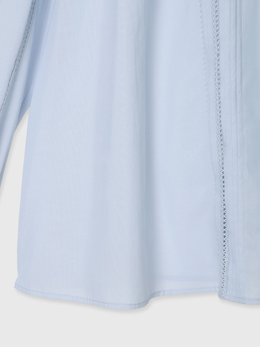 ピンタックギャザーボリュームブラウス