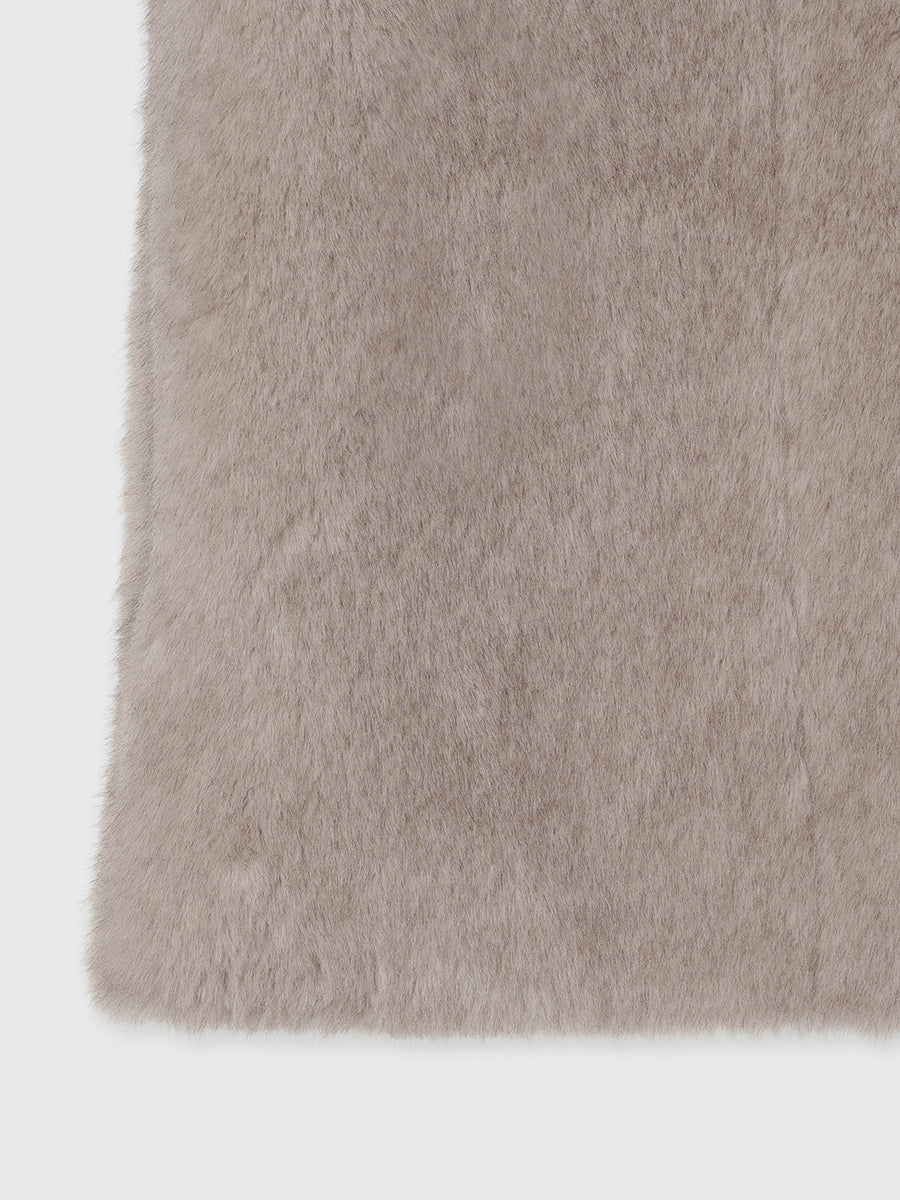 スタンドカラーファーベスト