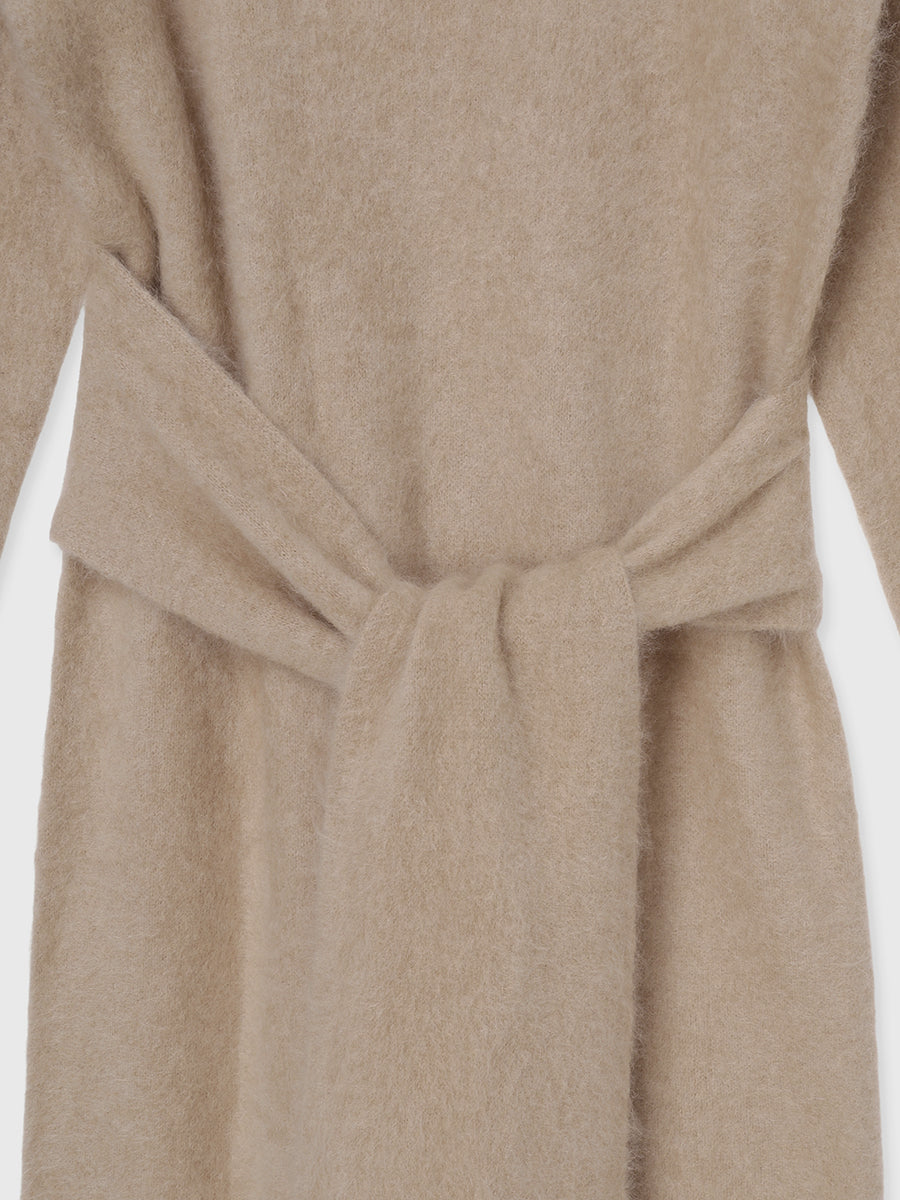 ウールミンクニットワンピース