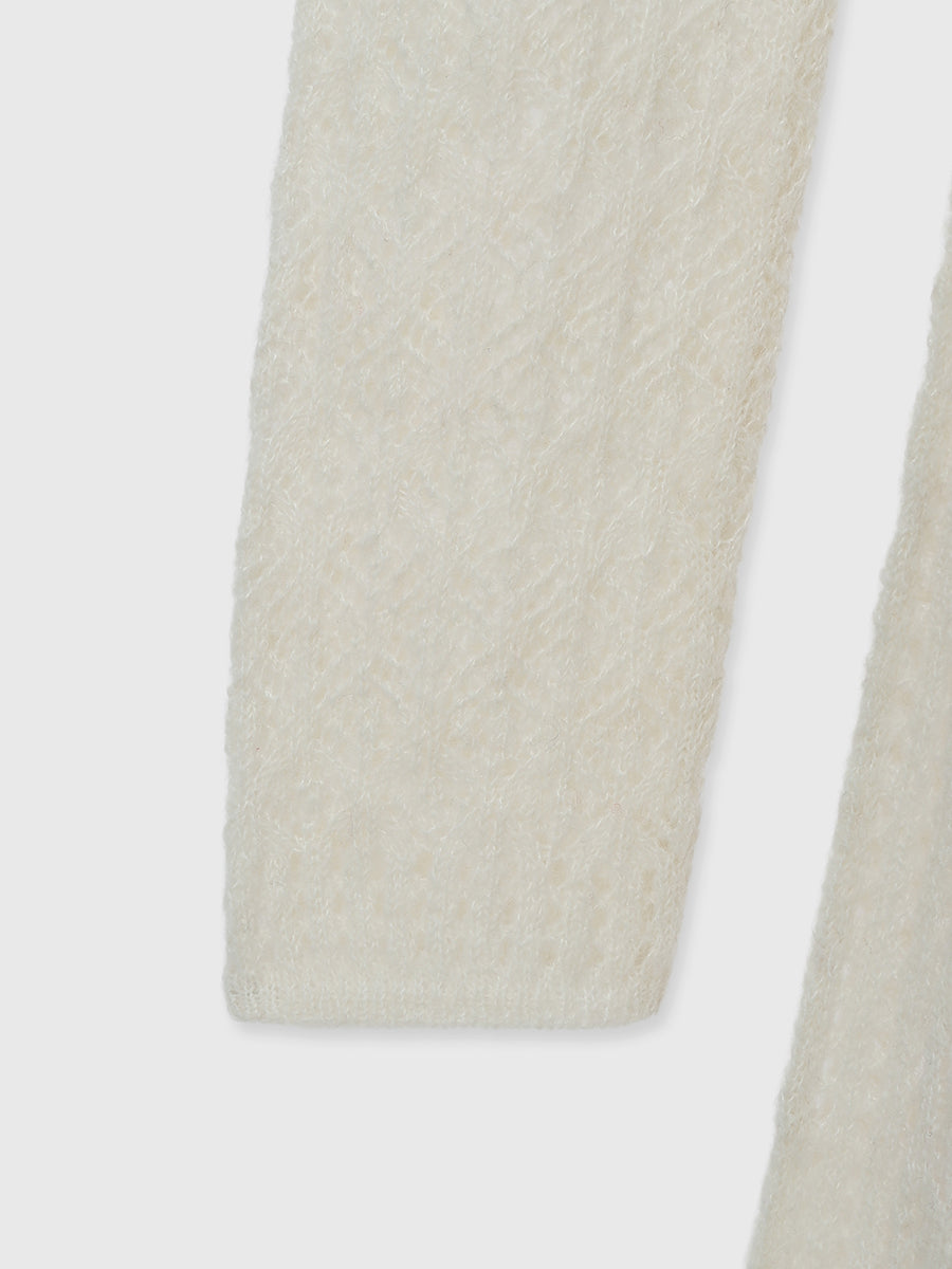 レースワークニットワンピース