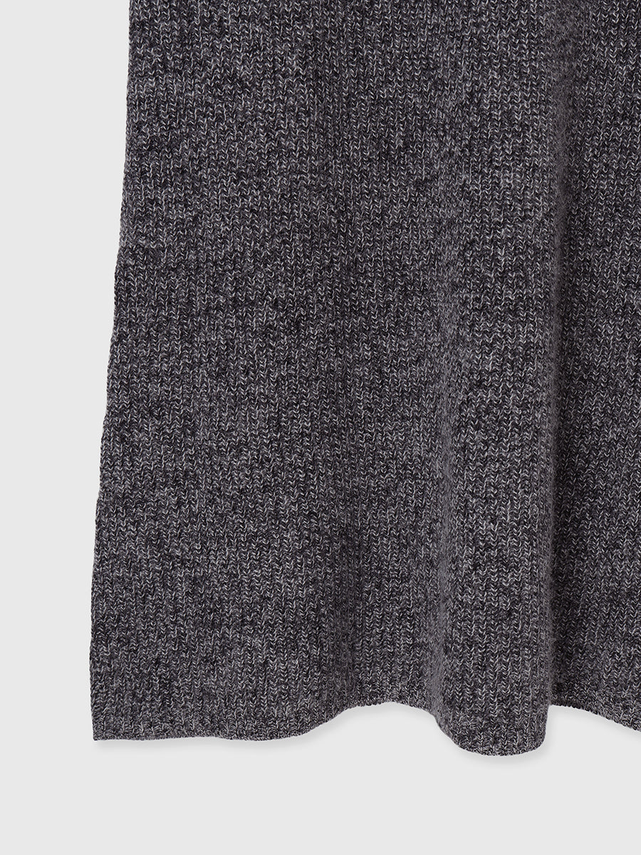 バックオープンレイヤーニットワンピース