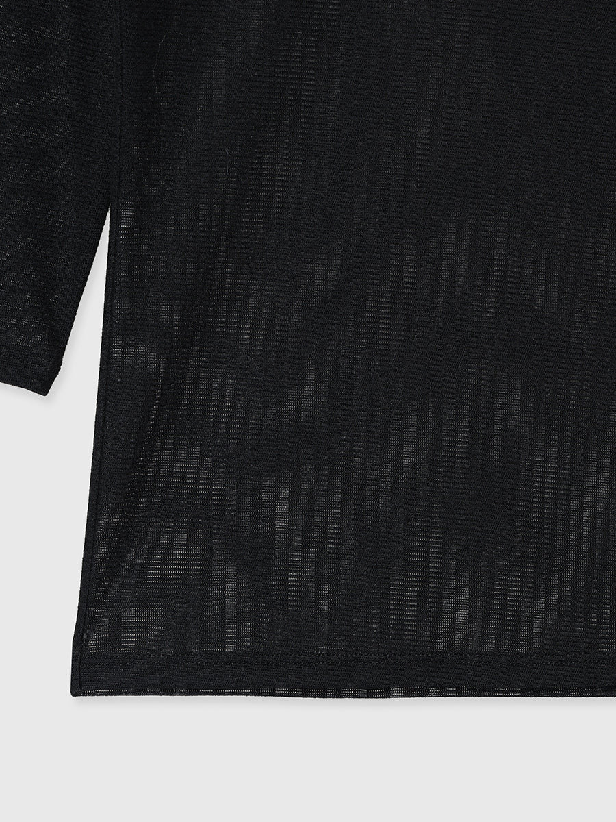 バックオープンシアーカットトップス