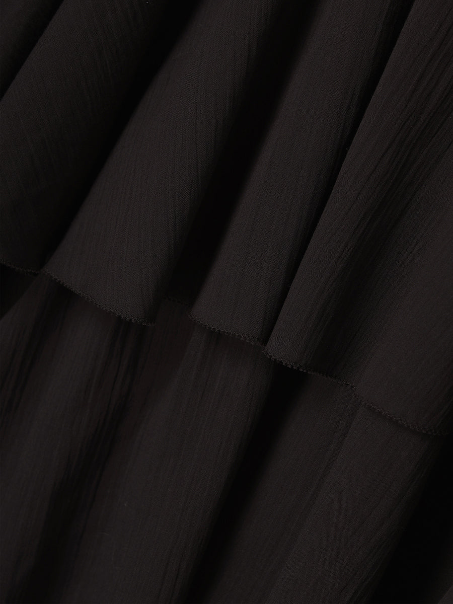 コットンクレープティアードスカート