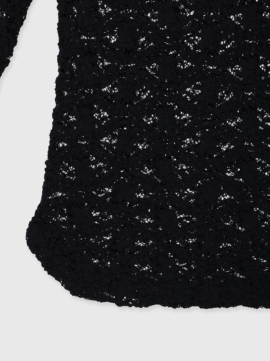 シュリンクレースボートネックプルオーバー