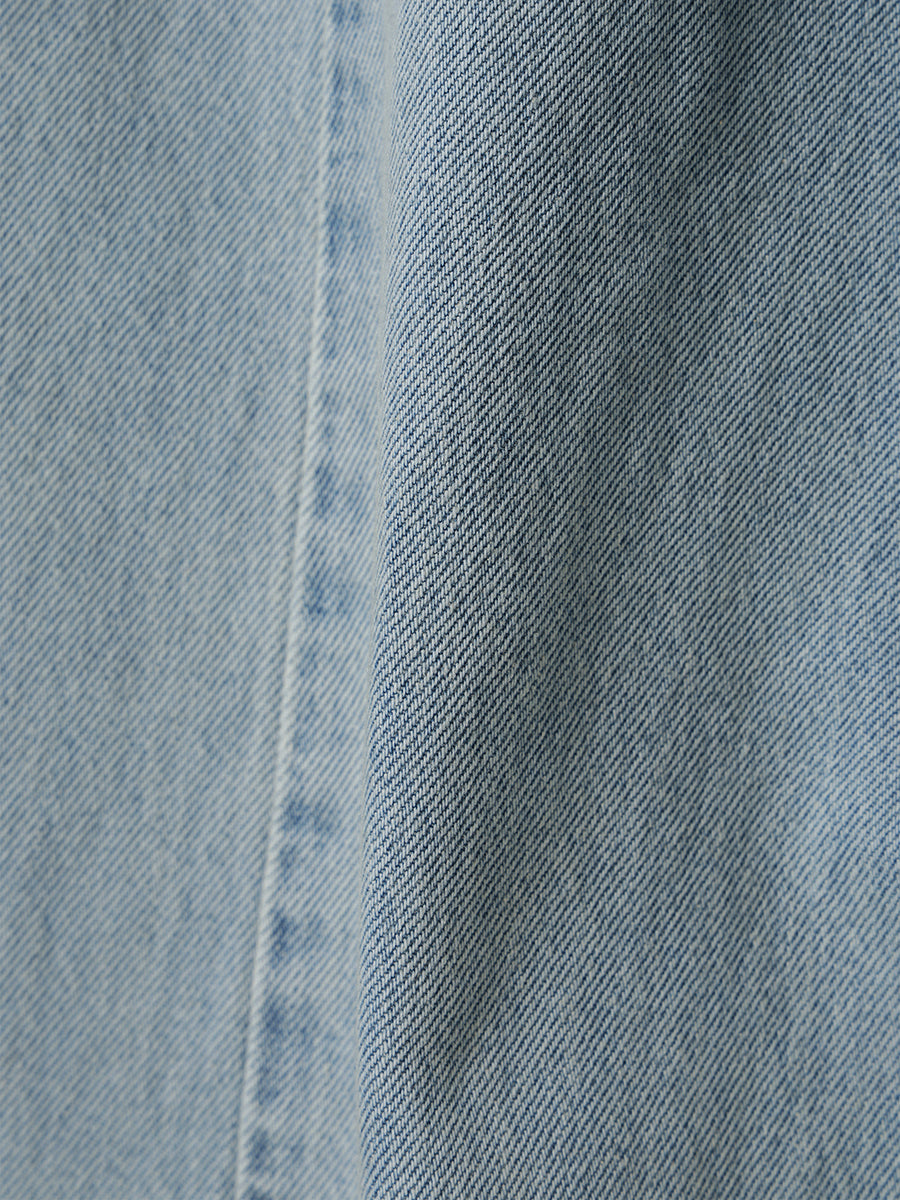 サイドタックカジュアルワイドデニム