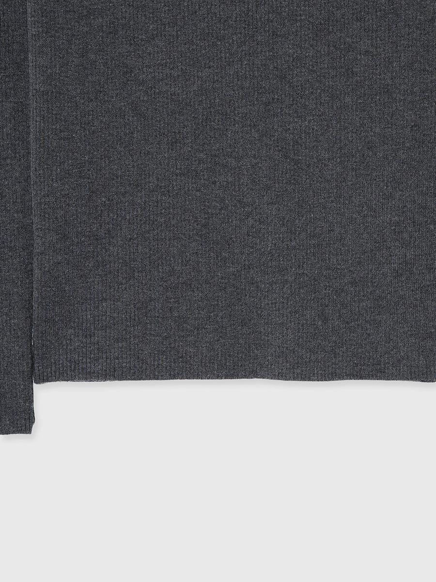【WEB限定】シルクカシミヤブレンドフィットリブボートネックニット